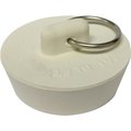 Plumb Pak Duo Fit Series Drain Stopper, Rubber, White, For 138 in to 112 in Sink PP820-39